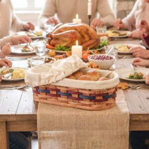 Medium Warmer Basket 4-Piece Set | Microwave-Ready Bundle