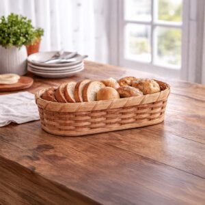 SALE! Medium Bread Warming Basket | Cozy Amish Woven Wicker Serving Basket