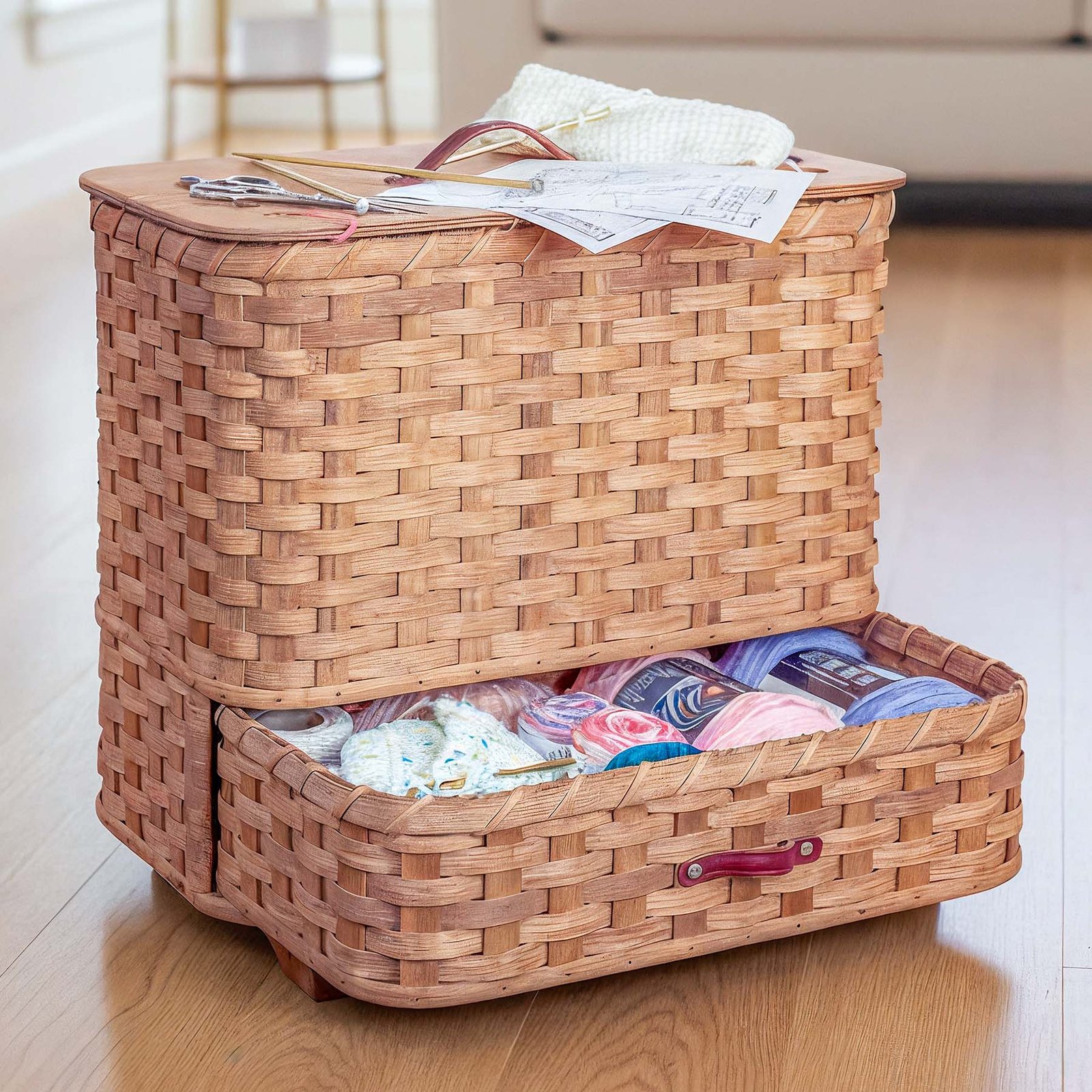 The Yarn Barn | Extra-Large Amish Knitting & Crochet Organizer