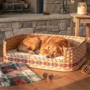 Alternative view of Large Wicker Dog Bed | Amish Woven Pet Bed Basket