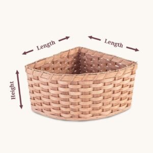 Alternative view of Wicker Corner Baskets | Custom Size Woven Corner Storage Baskets