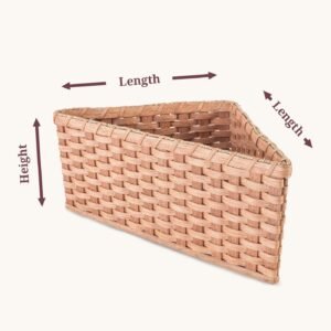 Alternative view of Triangle Shaped Baskets | Custom Size Triangular Wicker Storage