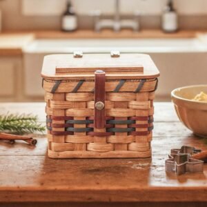 Alternative view of Recipe Card Box | Amish Woven Wooden for 4x6 Recipe Cards