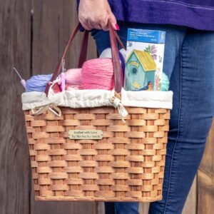 Alternative view of Farmers’ Market Shopping Bag | Amish Wicker Produce Carrier