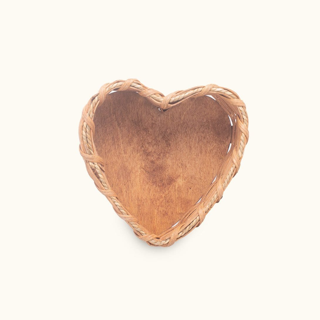 Heart Shaped Counter Basket | Small Amish Candy & Trinket Basket - Image 3