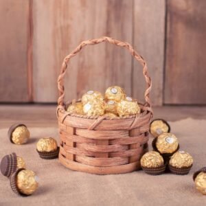 Alternative view of Candy & Gift Giving Basket | Amish Wicker Basket w/Handle