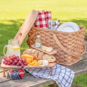 Homestead Picnic Basket | Amish Farmhouse Fellowship Meal Carrier
